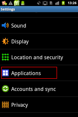 enable usb debug android 2.1