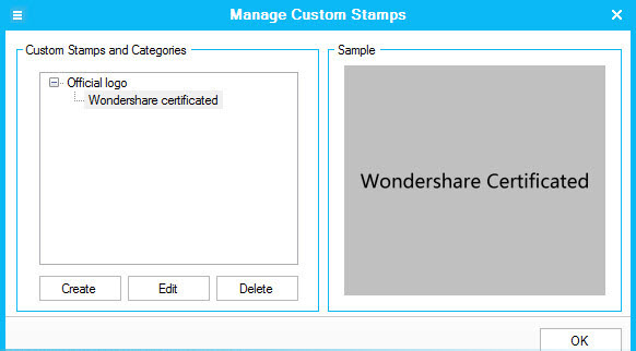 Manage Stamps